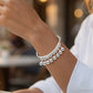 🔔 50% RABATT NU! ✨ Klocka Charm Armband – Justerbart, Silverfinish & Lättvikt – Skonsamt Ljud, Elegant Look 💍