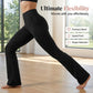 🧘 50% RABATT NU! 🦵 Kvinnors Stretchiga Bootcut Yogabyxor – Smickrande Hög Midja, Ultra-flexibel & Sidofickor – För Studio Eller Gatan 👖