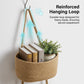 🧺 SCONTO DEL 50% A TEMPO LIMITATO! ✨ Organizer da parete – 3 ripiani, stile boho, salvaspazio 🏡