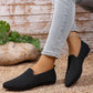 👞 50% RABATT! 🧦 Damsko med spetsig tå, stickad platt sula & slip-on loafers – Bekväm & andningsbar – Perfekt för kontoret, vardagspromenader eller resor – enkel att glida i och snygg till det mesta ✨