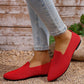 👞 50% RABATT! 🧦 Damsko med spetsig tå, stickad platt sula & slip-on loafers – Bekväm & andningsbar – Perfekt för kontoret, vardagspromenader eller resor – enkel att glida i och snygg till det mesta ✨