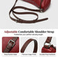 Minimalistisk äkta läder halvmåneväska – ergonomisk form, justerbar rem & premium textur 👜🌙