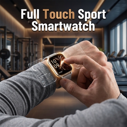 📱💪 Smartklocka – full pekskärm, pulsmätning & aktivitetsspårare! 50% rabatt