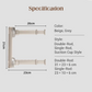 🧺👕Appendiabiti Telescopico Pieghevole con Ventosa | 3 Modelli | ABS Resistente | Salvaspazio | Ideale per Bagno, Balcone & Ingresso | Beige & Grigio ✨