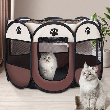 🐾 50% RABATT NU! 🏕️ Sommarbar Portable Hage – Lättvikt, Hopfällbar & Säker – Perfekt För Camping, Strand & Inomhushållning 🐶