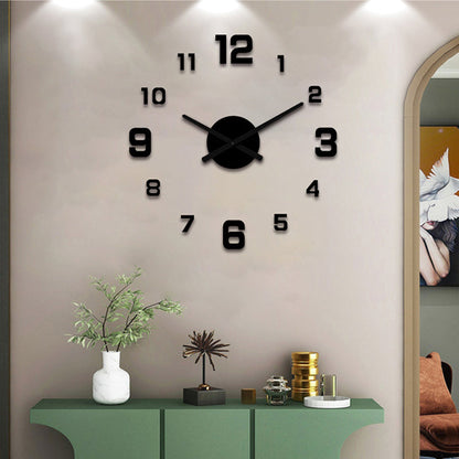 3D DIY-ljusande akrylväggklockset