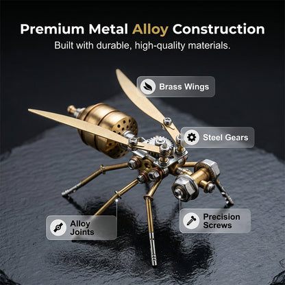 🐝⚙️ Kit Modellino 3D Ape Meccanica in Metallo – Puzzle DIY Steampunk, Taglio Laser Preciso, Assemblaggio Senza Colla, Decorazione Retro-Futuristica 🛠️✨