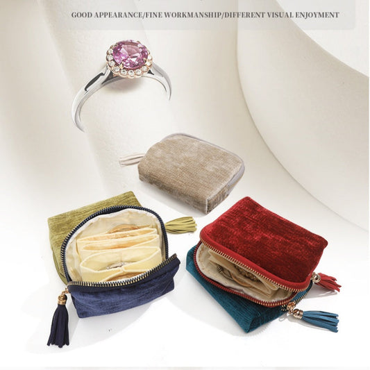 👝🎠 Pochette Portaoggetti per Gioielli con Zip – Riponi Anelli, Collane e Orecchini Senza Grovigli, per un Organizzazione Elegante e Pratica 🌸🗂️