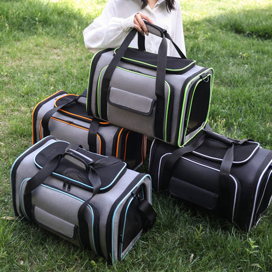🐾✨ PROMO FLASH -50%! Borsa da Trasporto Espandibile per Animali – Rete Traspirante, Tracolla & Manico, Pieghevole, Sicurezza Anti-Fuga, 4 Colori, Ideale per Viaggi 🔥