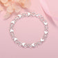 🎁Uno più uno gratis🔥Bracciale con ciondolo a forma di cuore a doppia catena