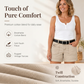 🩳🌼 Pantaloncini Elasticizzati con Tasche da Donna – Design Comodo a Vita Media, Cuciture Resistenti & Stile Casual-Chic ✨