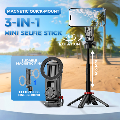 🔥 NUOVA OFFERTA 2026 -50% 😍 Asta Selfie Magnetica 3 in 1