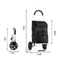 🏆ULTIMO GIORNO 50% DI SCONTO🛍️ Carrello della Spesa Pieghevole ad Alta Capacità