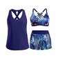 👙🌊Set da bagno da donna in 3 pezzi: tankini con pantaloncini🤸
