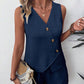 Set da 2 pezzi composto da canotta casual con scollo a V e pantaloncini