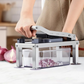 Tritaverdure Multifunzionale a 9 Lame con Contenitore