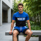 🎉 SCONTO 50% A TEMPO LIMITATO! 👕 Set T-Shirt e Pantaloncini Color Block da Uomo – Tessuto Traspirante & Vita con Coulisse Regolabile 🔥