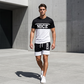 🎉 SCONTO 50% A TEMPO LIMITATO! 👕 Set T-Shirt e Pantaloncini Color Block da Uomo – Tessuto Traspirante & Vita con Coulisse Regolabile 🔥
