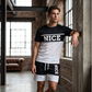 🎉 SCONTO 50% A TEMPO LIMITATO! 👕 Set T-Shirt e Pantaloncini Color Block da Uomo – Tessuto Traspirante & Vita con Coulisse Regolabile 🔥
