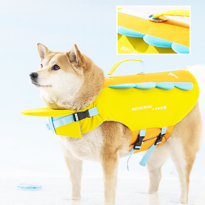 🐶🌊🛥️ Giubbotto di Salvataggio per Cani ad Alta Galleggiabilità – Maniglia di Salvataggio, Strisce Riflettenti, Fibbie Regolabili – 11 Colori, Taglie XS-L 🏖️☀️