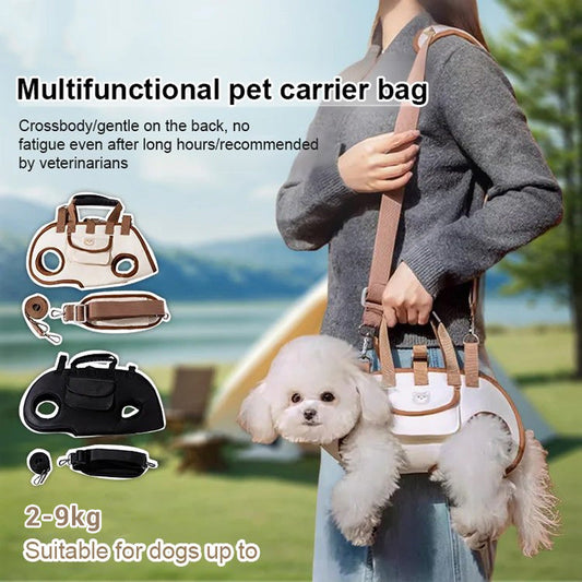 🐶 OFFERTA CALDA 🎒 Trasportino 2-in-1 portatile e traspirante per animali – borsa a tracolla + zaino | Ovunque, in qualsiasi momento! 🐾✨