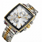 ⏳ Sconto 50% a Tempo Limitato! 💥 Orologio al Quarzo con Quadrante Quadrato Classico da Uomo