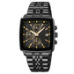 ⏳ Sconto 50% a Tempo Limitato! 💥 Orologio al Quarzo con Quadrante Quadrato Classico da Uomo