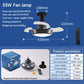 Mini ventilatore da soffitto con luce e telecomando
