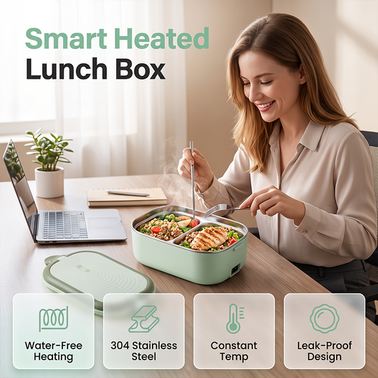 Scaldavivande Elettrico Portatile per Lunch Box senza Acqua