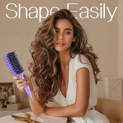 1 ACQUISTA， 1 REGALATO💨 Spazzola districante ventilata per capelli ricci – districa senza spezzare e dona volume! 🌀✨