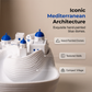 Vassoio Portachiavi in Ceramica a Tema Oceano Blu e Bianco – Decorazione Casa