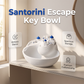 Vassoio Portachiavi in Ceramica a Tema Oceano Blu e Bianco – Decorazione Casa