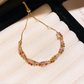 📢📢50% DI SCONTO!! ⏰ Bracciale Regolabile Retrò Intrecciato con Zirconi Multicolore da Donna