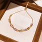 📢📢50% DI SCONTO!! ⏰ Bracciale Regolabile Retrò Intrecciato con Zirconi Multicolore da Donna
