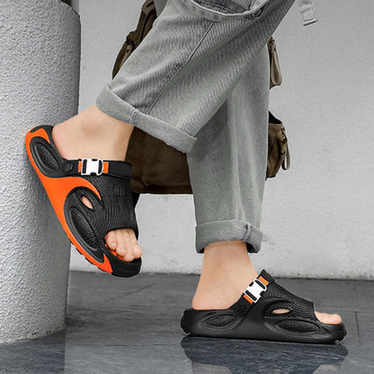 💟 50% DI SCONTO! ☀️ Sandali EVA 2-in-1 da Uomo – Traspiranti, Soletta Massaggiante & Suola Antiscivolo – Cinturino Regolabile per Comfort & Stile 🥴