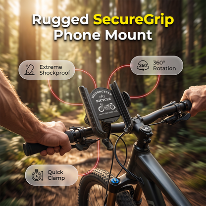 🚲📱 Supporto per telefono da bici a sgancio rapido e blocco di sicurezza – monta e smonta in un attimo! 🔒💨