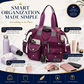 Borsa tote impermeabile da donna di grande capienza