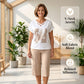 🎉 OFFERTA LIMITATA 50% DI SCONTO! 🌸 Completo Casual Due Pezzi da Donna Scollo a V e Pantaloni Corti – Vestibilità Rilassata & Tessuto Premium Amico della Pelle ✨