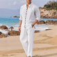 ⏳ OFFERTA LIMITATA 50% DI SCONTO! 🔥 Completo Casual Minimalista da Uomo Camicia e Pantaloni – Tessuto Traspirante & Dettaglio Bottoni Elegante ☀️
