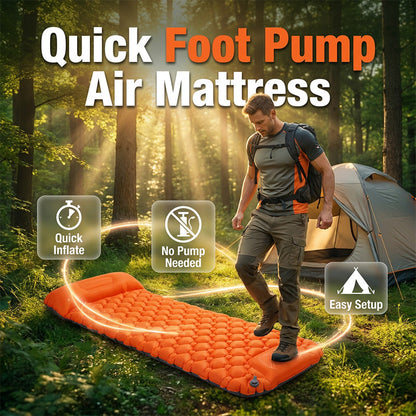 🛍️ -50%! Materassino da Campeggio Gonfiabile con Pompa Manuale – Leggero, Isolante e Versatile per Tenda e Camper 🏕️