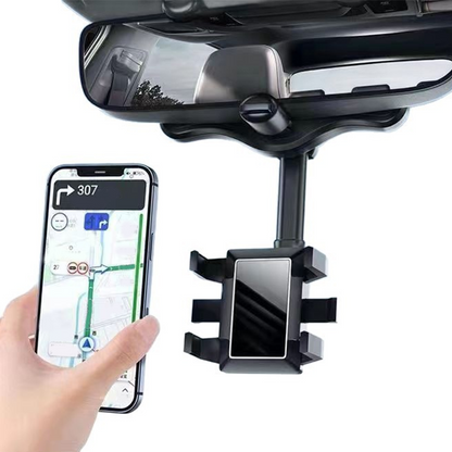 🔥 Oggi -50%! 🚗 Supporto Universale per Telefono sullo Specchietto Retrovisore – Rotazione 360° & Ideale per la Navigazione