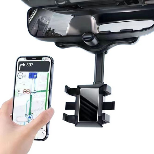 🔥 Oggi -50%! 🚗 Supporto Universale per Telefono sullo Specchietto Retrovisore – Rotazione 360° & Ideale per la Navigazione
