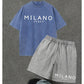Completo Casual da Uomo T-Shirt e Pantaloncini