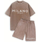 Completo Casual da Uomo T-Shirt e Pantaloncini