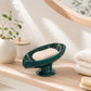 ⏳Offerta a Tempo Limitato 50% di Sconto⏰Portasapone in Ceramica a Foglia con Scarico Automatico🧼