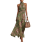 🌸 50% DI SCONTO! 👗 Elegante Vestito Maxi con Stampa Floreale & Collo all'Americana – Tessuto Fluente, Valorizzante & Stile Boho – Ideale per Estate, Vacanze & Serate Calde ☀️