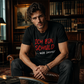 T-Shirt Nera da Uomo con Slogan Tedesco Divertente – Casual Manica Corta Girocollo