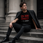 T-Shirt Nera da Uomo con Slogan Tedesco Divertente – Casual Manica Corta Girocollo