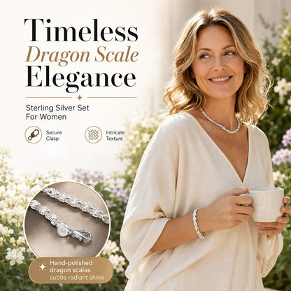 ⏰Bracciale e Collana Trendy con Catena a Squame di Drago
