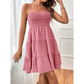 👗 Miniabito Smock Senza Maniche da Donna 🌸